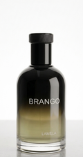  Elegant front view of the premium Brango Original Turkish Elixir luxury perfume bottle in the Lamela Sweet Vanilla edition.