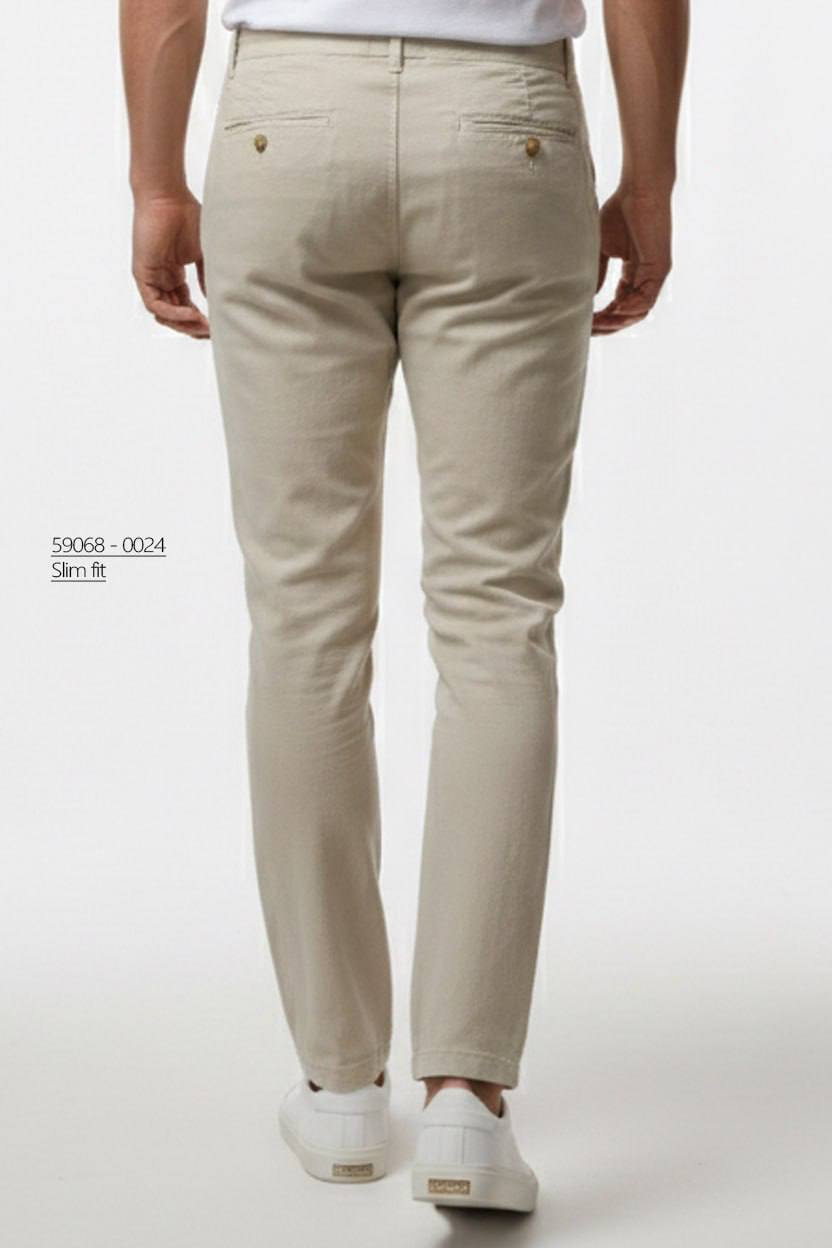  Front view of Brango Original men's steel mid-grey nomad flex stretch pants featuring a clean flat-front design.