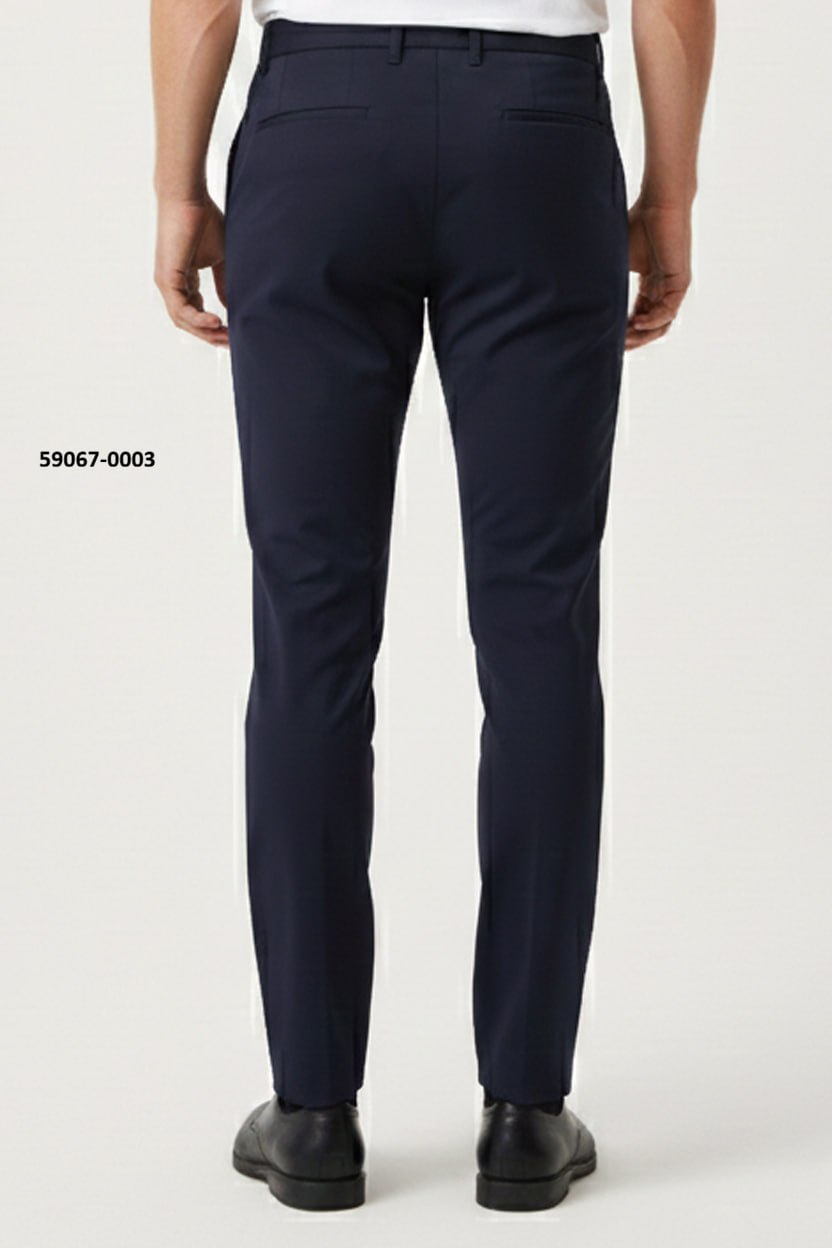 Front view of Brango Original men's light ash grey mercer urban stretch pants featuring a clean flat-front design. 