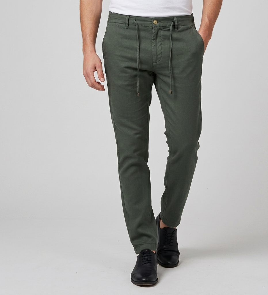 Front view of Brango Original men's dark slate grey vanguard move stretch pants featuring a clean flat-front design.