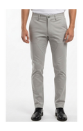  Front view of Brango Original men's official semi-casual Turkish cotton stretch pants in beige. 